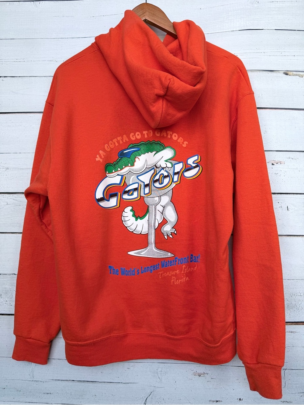 Jerzees NuBlend Treasure Island Florida Gator's Pullover Hoodie Large #GT16 - Picture 5 of 5